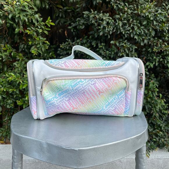 Juicy Couture Mini Duffle Bag Rainbow Hand Bag Y2K - Picture 12 of 12